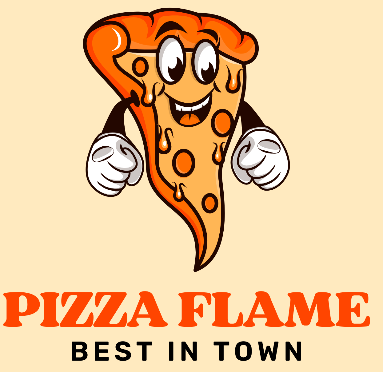 Pizza Flame Logo